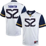 Men's West Virginia Mountaineers NCAA #52 Jalen Thornton White Authentic Nike Stitched College Football Jersey NL15F04GD